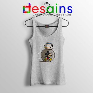 BB8 Star Wars Mickey Mouse Sport Grey Tank Top BB-8 Star Wars Cheap Tank Tops