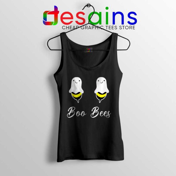 Boo Bees Halloween Black Tank Top Funny Halloween Gifts Size S-3XL