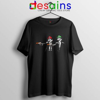 Bros Fiction Tshirt Mario Bros Pulp Fiction Tee Shirts GILDAN S-3XL