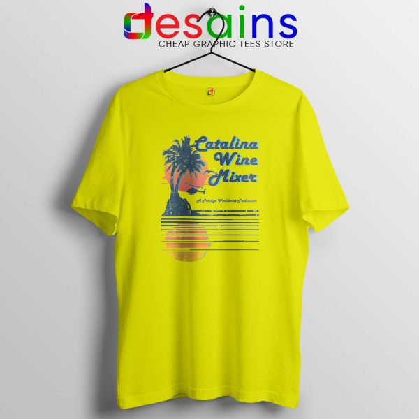 Catalina Wine Mixer Yellow Tshirt Step Brothers Cheap Graphic Tees Shirts