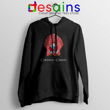 Christmas Is Coming Santa Hoodie Candy Cane Game Of Thrones Merch