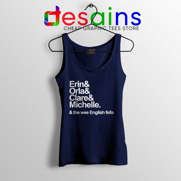 Derry Girls Netflix Navy Tank Top Erin Orla Clare Michelle Tank Tops