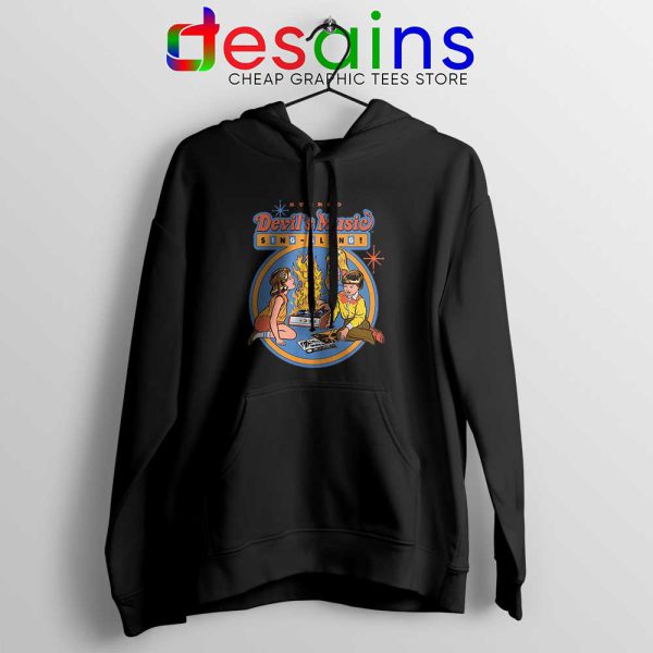 Devils Music Sing Along Black Hoodie Cheap Vintage Retro Hoodies S-2XL