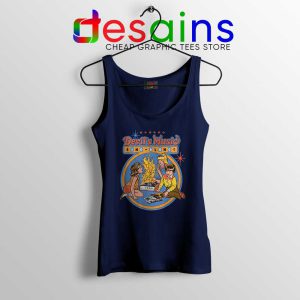 Devils Music Sing Along Navy Tank Top Vintage Retro Tank Top