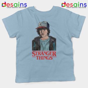 Dustin Stranger Things Sky Blue Kids Tshirt Dustin Henderson Youth Tees