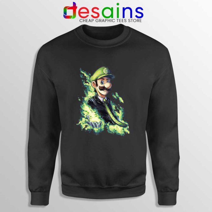 Elegant Luigi Sweatshirt SSBU Luigi Player Sweater Game