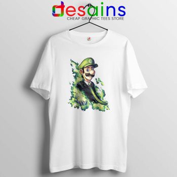 Elegant Luigi White Tshirt SSBU Luigi player Tees Shirts Game