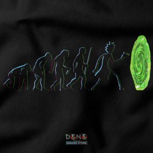 Evolution Rick Morty Portal Dimension Graphic T-Shirt