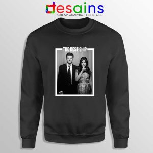 Ezria The Best Ship Black Sweatshirt Ian Harding and Lucy Hale Sweater