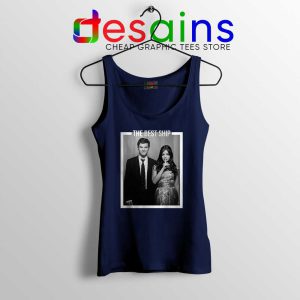Ezria The Best Ship Navy Tank Top Ian Harding and Lucy Hale Tank Tops