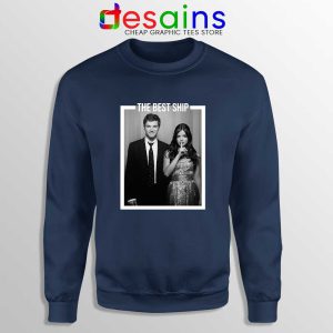 Ezria The Best Ship Sport Grey Sweatshirt Ian Harding and Lucy Hale Sweater