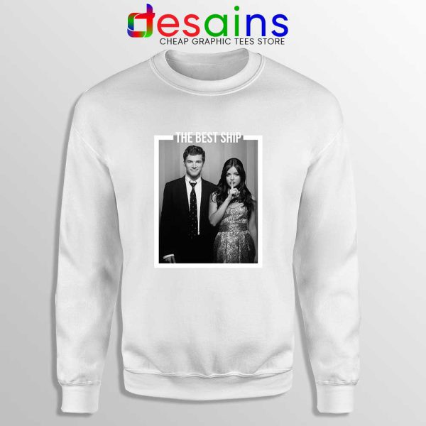 Ezria The Best Ship White Sweatshirt Ian Harding and Lucy Hale Sweater