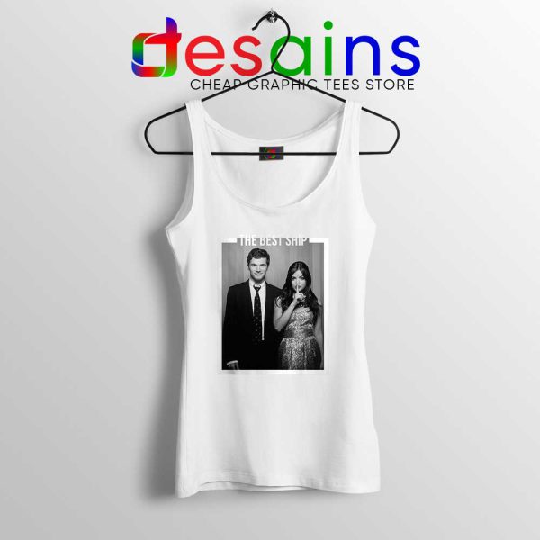 Ezria The Best Ship White Tank Top Ian Harding and Lucy Hale Tank Tops