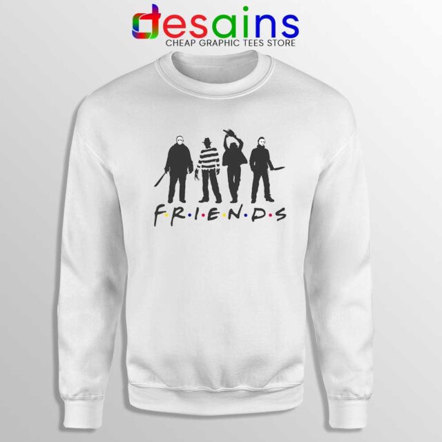 Friends Halloween Horror Film Sweatshirt Character villains
