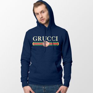 Funny Grucci Despicable Me Gru Navy Hoodie