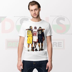 GOAT Legends NBA T-shirt – Kobe, Jordan & LeBron