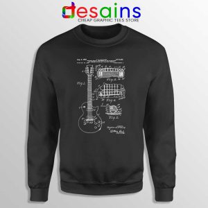 Gibson Les Paul Guitar Sweatshirt Gibson Patent Guitar Sweater S-2XL