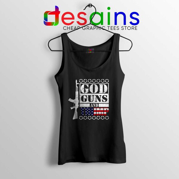 God Guns Trump Tank Top Funny Donald Trump Tank Tops