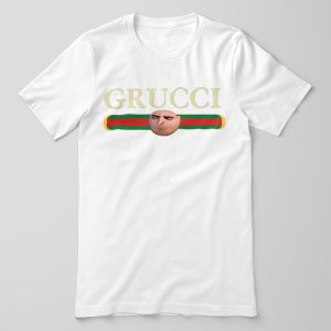 Grucci Despicable Me Gru Flat White Tshirt Funny Logo