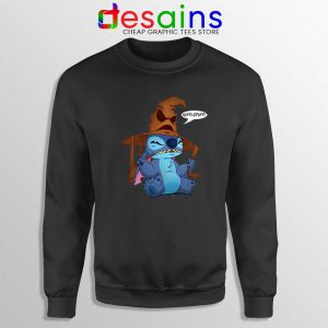 Halloween Lilo And Stitch Black Sweatshirt Stitch Funny Crewneck Sweater