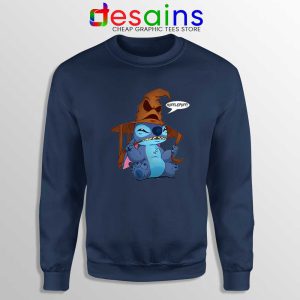 Halloween Lilo And Stitch Navy Sweatshirt Stitch Funny Crewneck Sweater