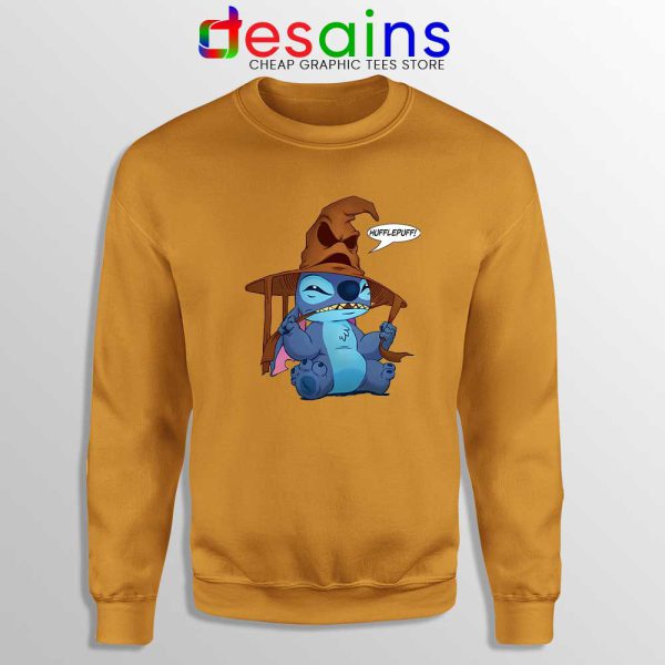 Halloween Lilo And Stitch Orange Sweatshirt Stitch Funny Crewneck Sweater