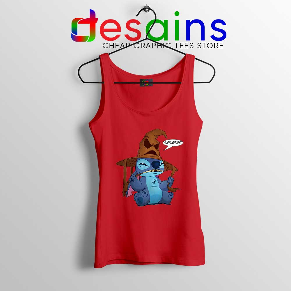 Halloween Lilo And Stitch Tank Red Top Stitch Funny Cheap Tank Tops