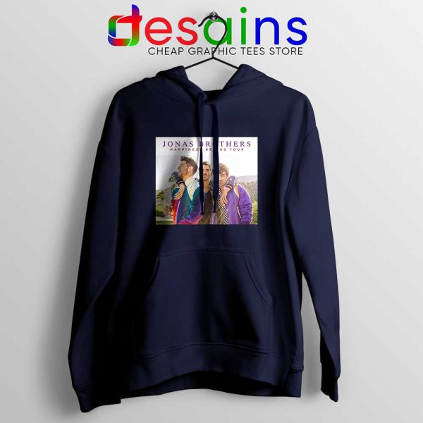 Happiness Begins Tour Navy Hoodie Cheap Jonas Brothers Hoodies S-2XL