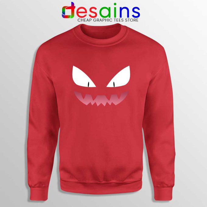 Haunter Ghost Pokemon Red Sweatshirt Pokemon Game Sweater