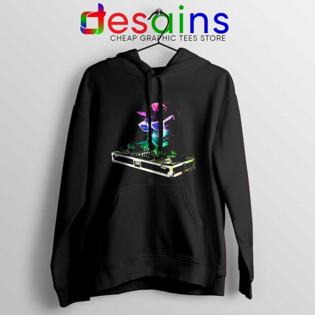 House Cat Rainbow DJ Kitty Hoodie