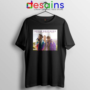Jonas Brothers Happiness Black Tshirt Begins Tour 2019 Tee Shirts S-3XL