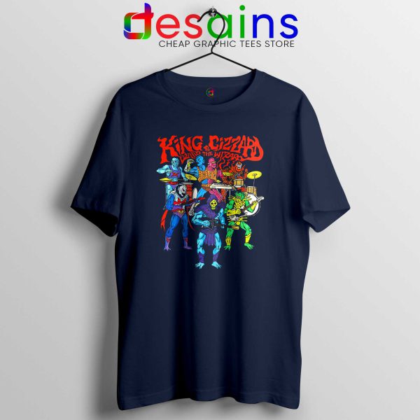 King Gizzard Masters Navy Tshirt King Gizzard and the Lizard Wizard