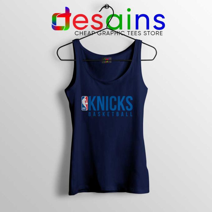 Knicks Basketball Jennifer Aniston Navy Tank Top Friends Sitcom Tank Tops