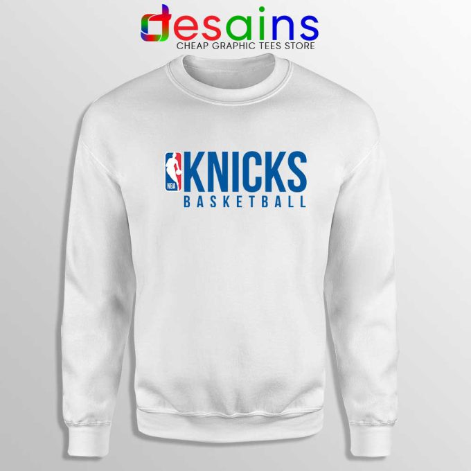 Knicks Basketball Jennifer Aniston White Sweatshirt Friends Sitcom Sweater