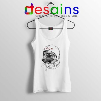 Laika Dog Space Traveler Tank Top Laika Funny Space Traveler Tops