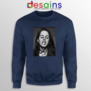 Lana Del Rey Smoking Navy Sweatshirt Cheap Gildan Sweater Lana Poster