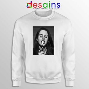 Lana Del Rey Smoking White Sweatshirt Cheap Gildan Sweater Lana Poster