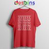 Let it Snow Ugly Christmas Tshirt Jon Snow Game Of Thrones Tees Shirts