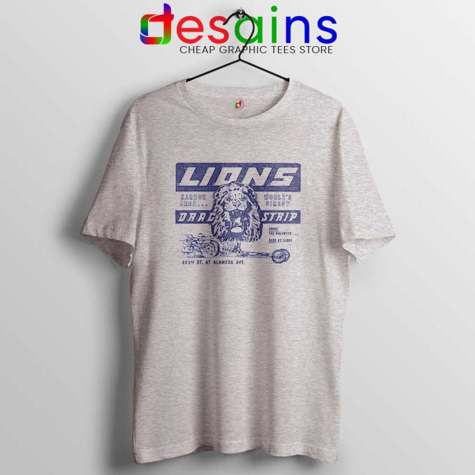 Lions Drag Strip Sport Grey Tshirt Logo Lions Drag Strip Tee shirts