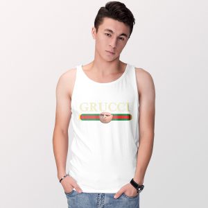 Meme Grucci Despicable Me Gru White Tank Top