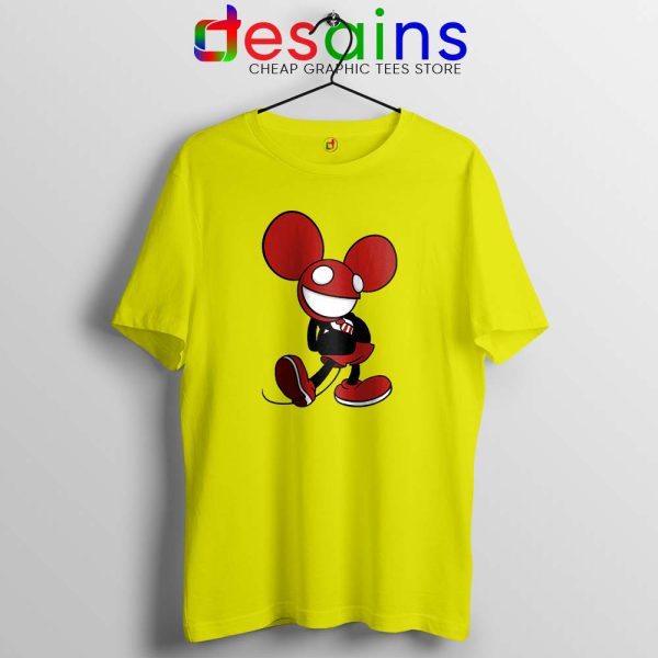 Mickey Mau5 Yellow Tshirt Deadmau5 Mickey Mouse Tee Shirts GILDAN