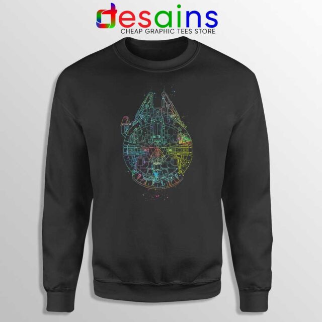 Millenium Falcon Painted Schematic Sweatshirt