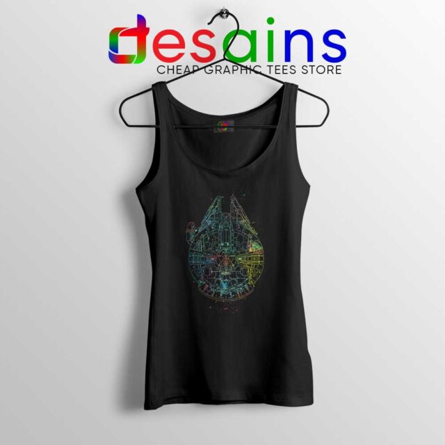 Millenium Falcon Painted Schematic Tank Top