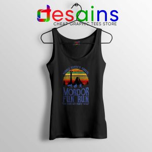 Mordor Fun Run Black Tank Top The Hobbit Middle Earth Tank Tops