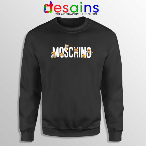 Moschino Teddy Bear Black Sweatshirt Moschino Sweater GILDAN S-2XL