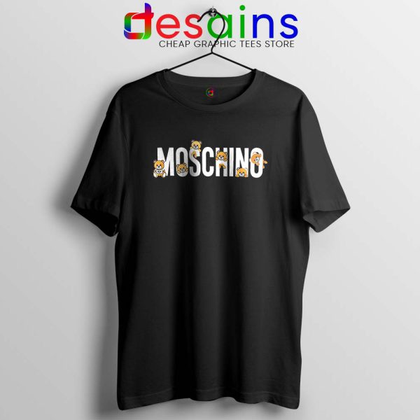 Moschino Teddy Bear Black Tshirt Moschino Tee Shirts GILDAN S-3XL