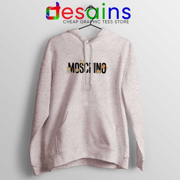 Moschino Teddy Bear Sport Grey Hoodie Moschino Hoodies GILDAN S-2XL