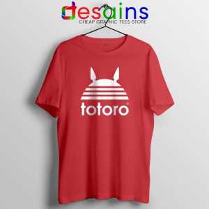 My Neighbor Totoro Adidas Red Tshirt Totoro Parody Tee Shirts S-3XL