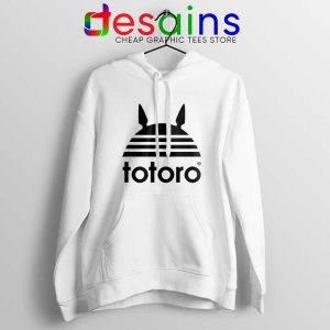 My Neighbor Totoro Adidas White Hoodie Totoro Parody Hoodies S-2XL