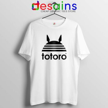 My Neighbor Totoro Adidas White Tshirt Totoro Parody Tee Shirts S-3XL